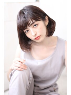 ガランテ(Galante) シースルーバングの耳かけナチュラルワンカール