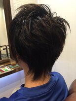 ヘアー サロン アットシュシュ(Hair Salon At'shushu)&nbsp;小顔補正立体カットに縮毛矯正でメンズのショートウルフ♪