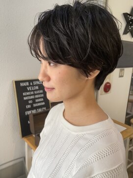 ヘアアンドスペース ベロン(hair&space velon) ふんわりショートボブ
