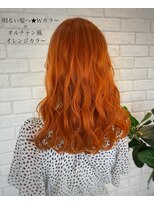ヘアサロン クリア(hair salon CLEAR) オルチャン風　オレンジカラー