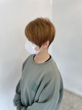 ヴァンクラウドコウベ(VENT CLOUD KOBE) 20代30代40代抜け感前下がりベリーショートミルクティベージュ