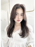 ☆ココアベージュ☆ナチュラルな韓国ヘア☆フェイスレイヤー