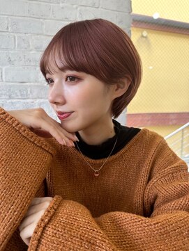 ガーデン オオタカノモリ(garden otakanomori) 20代30代40代大人ナチュラルショート×ベージュカラー