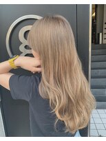 ヘア サークル ジープ 石井店(hair circle geep)&nbsp;王道人気！ハイトーンベージュカラー