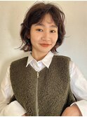 【Un ami】お洒落ボブウルフパーマ　大楽
