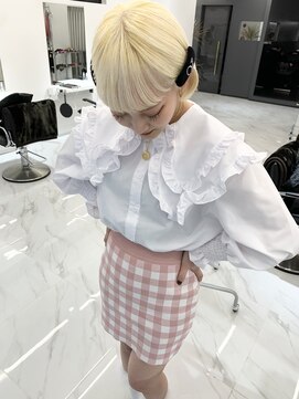 ランテルディ 渋谷(LANTERDIT) 【LANTREDIT】抜きっぱなしボブ（ブリーチ2回）担当　JUN