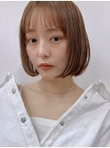  20代30代40代丸みショートボブマッシュ前下がりレイヤー