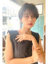 オーウェル 銀座(Owelle)&nbsp;銀座 Cheri 透明感ベージュ×艶髪大人可愛いショートボブ