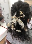 ハーフアップスタイル