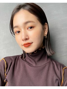 アンガーデン(Une GARDEN) ロブヘア/グレーベージュ/黒髪