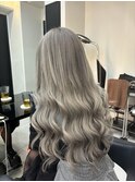 ホワイトシルバー×エクステ♪