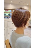 小顔ショート20代30代40代カットボブ白髪染め髪質改善/板橋赤羽
