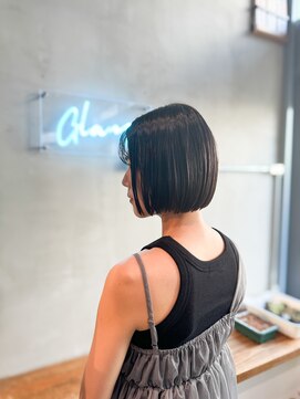 グランツ(GLANZ) 暗髪ベージュダブルカラーインナーカラーケアブリーチ