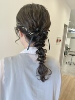 エウ(eu)&nbsp;編み下ろし/お呼ばれヘアセット