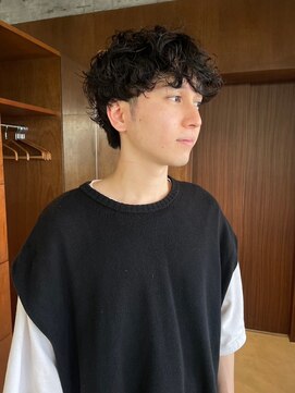 ヨロヘアー(YOLO hair) メンズマッシュショート×ケアパーマ20代 30代