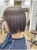 切りっぱなし風ボブ×アッシュブラウン☆【木更津店】