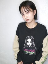 バース(BIRTH)&nbsp;天神【BIRTH】シースルーバング×耳かけ切りっぱなし外ハネボブ