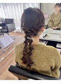 ツイン編み下ろし