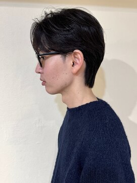 クレビアテン(CreBiA ten_) メンズ　センターパート　ニュアンスパーマ