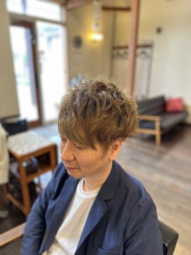 ヘアデザイン キュアプラス(hair design cure+) メンズカラー＋パーマ