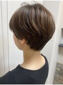 ショート×ベージュ