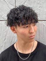 ジーニー 新百合ヶ丘(Genie) ダークアッシュニュアンスパーマ韓国マッシュベリーショート