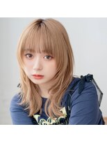 モンド ヘアクリエーション 下荒田店(monde hair creation)&nbsp;【monde】レイヤーカット×ミルクティーベージュ