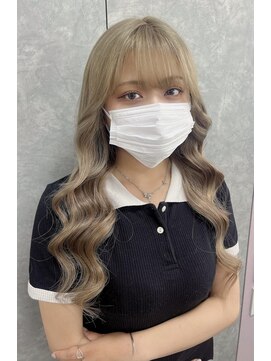 ガルボヘアー 名古屋栄店(garbo hair) #プルエクステ#プルシール#ハイトーン#ブリーチ#グレージュ