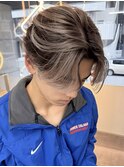 MEN’S HAIR/バレイヤージュ/刈り上げセンターパート/栄久屋大通