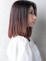 カバーヘア イヴ 戸頭店(COVER HAIR EVE) エンドカラー艶感ストレートワンレンボブディ312W戸頭20代30代