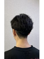 美容室 髪ふうせん メンズ ツイストスパイラルパーマ