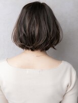 カバーヘア ブリス 川口(COVER HAIR bliss)&nbsp;イヤリングカラーワンカールかきあげショートボブX川口30代40代