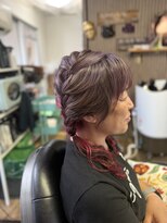 魔女の手仕事&nbsp;【魔女の魅惑カラー】チラリと魅せるインナーピンク×高濃度水素