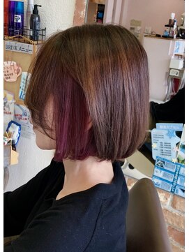 ドゥ スタイル 三国ヶ丘店(Duex Style) 大人可愛い【色味濃淡＆立体感】インナーカラー×シエナベージュ