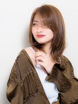 ヘアリゾート粋 ドゥオ 新宿南口店(dua)&nbsp;ミディアムレイヤー/外ハネ/ワンカール/ウルフ/透け感カラー