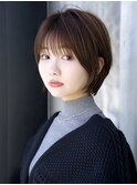 前髪あり小顔ショートボブ20代30代40代【AIN.表参道】川原大地