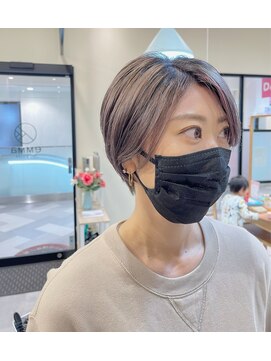 エマ ときわ台店(emma) どの年代にも合う！ショートボブ×デザインカラー