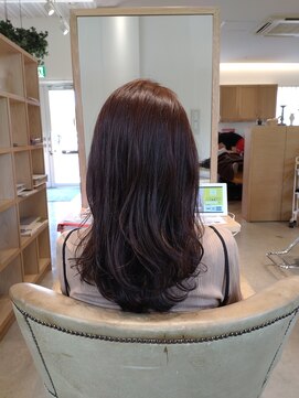 アドラーブル 万代店 (adorable) 20代30代  チェリーブラウン ミディアムレイヤー