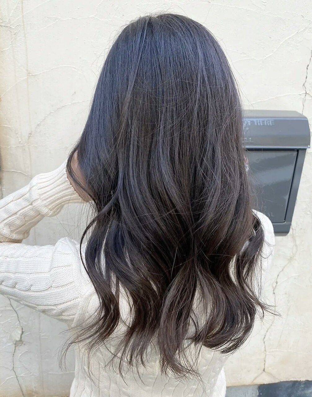 黒染めじゃない！HUEグロス×ダークカラー☆透明感の黒髪☆20代