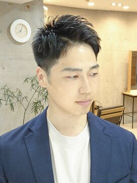 ヒート トウキョウ 目黒店(HEAT TOKYO) ツイスパセンターパートマッシュ波巻きダウンパーマメンズ目黒