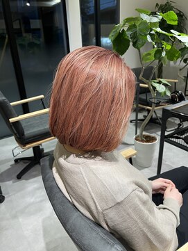 ビビ(vivi_) オレンジ×ボブ