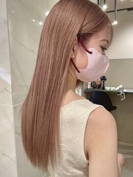 ヘアー ミッション 心斎橋店(hair Mission) 美髪ストレートカット/シャンパンピンク