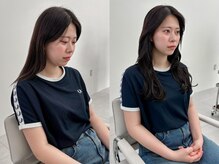 チグン(Jigun)の雰囲気（巻ける韓国風シールエクステ(70本)【ダブルカラー/イルミナ】）
