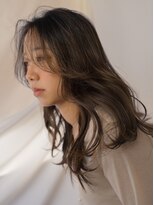 デビュー ヘアーメイク&nbsp;デザインカラー/レイヤーカット/ウェットヘア/オリーブベージュ