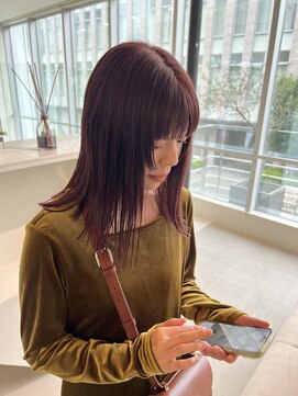 ローレンアオ(LOREN AO) 前髪/アンブレラカラー/こなれミディ/イメチェン/ウェーブパーマ