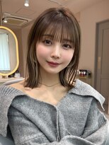 サンド ミュウ 横浜店(sand mieu) ボブディオリーブベージュ髪質改善縮毛矯正フェイスレイヤー