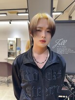 ジルバイジゼル(JILL by GiseL)&nbsp;中世ウルフ/メンズウルフ/ハイトーン/ダブルカラー/ホワイト