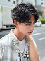 エイド 渋谷(aid)&nbsp;爽やかショート毛流れフェザーパーマ刈り上げツーブロック