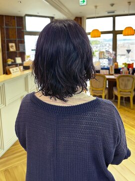 ユーシャンボール(U-CHAMBORD) ウェーブくびれボブ【寝屋川/髪質改善/白髪ぼかし】