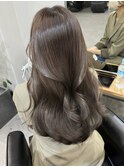 ブリーチなしオリーブカラー